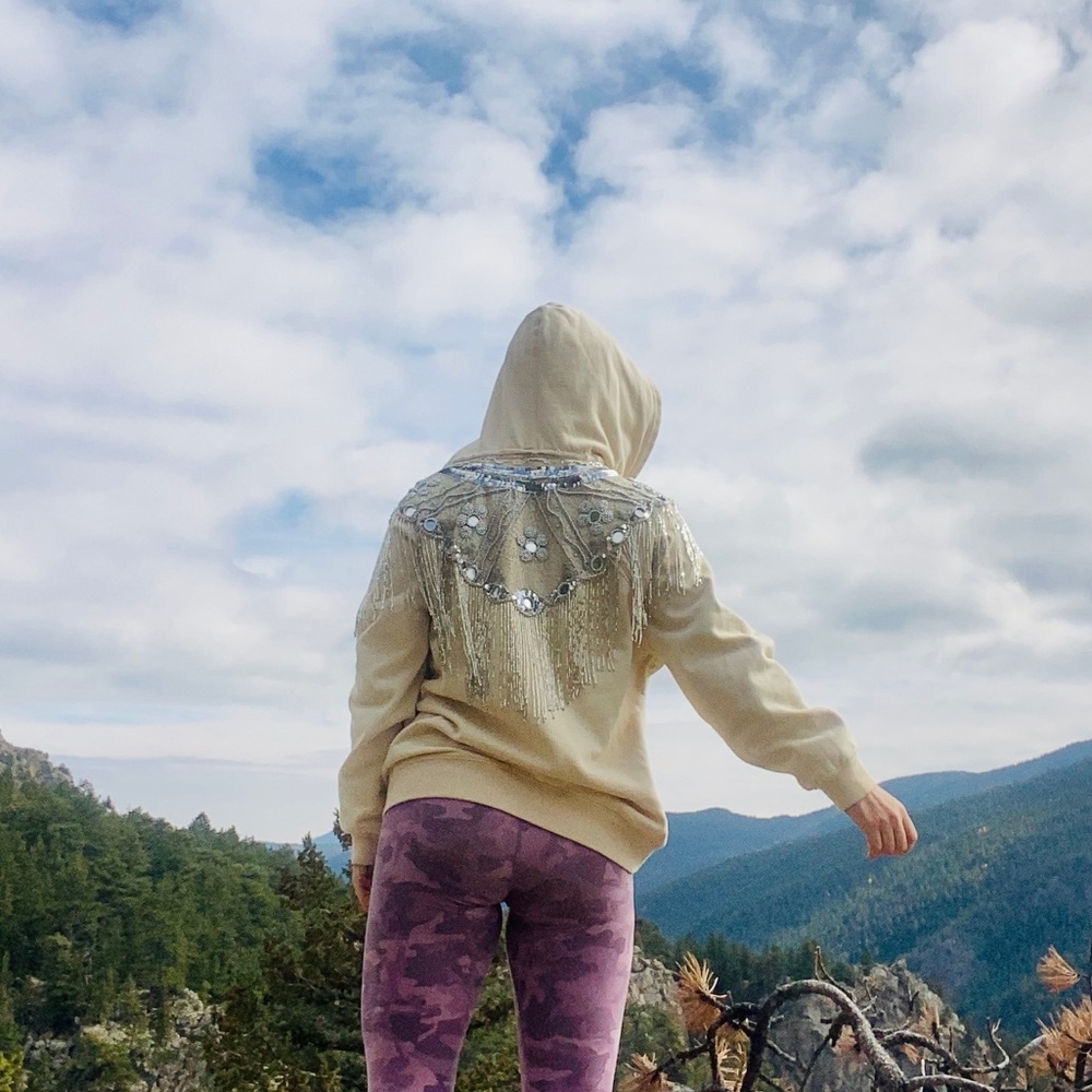 Free People Glitz Cardi Sweatshirt